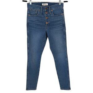 Madewell 10" High-Rise Button-front Skinny Jeans 27 P